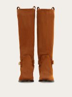 Ferragamo Knee high boot with Hug buckle detail - Image 7